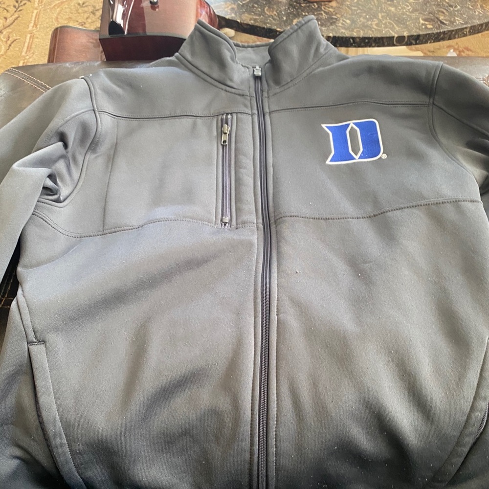 Collared zip up duke jacket